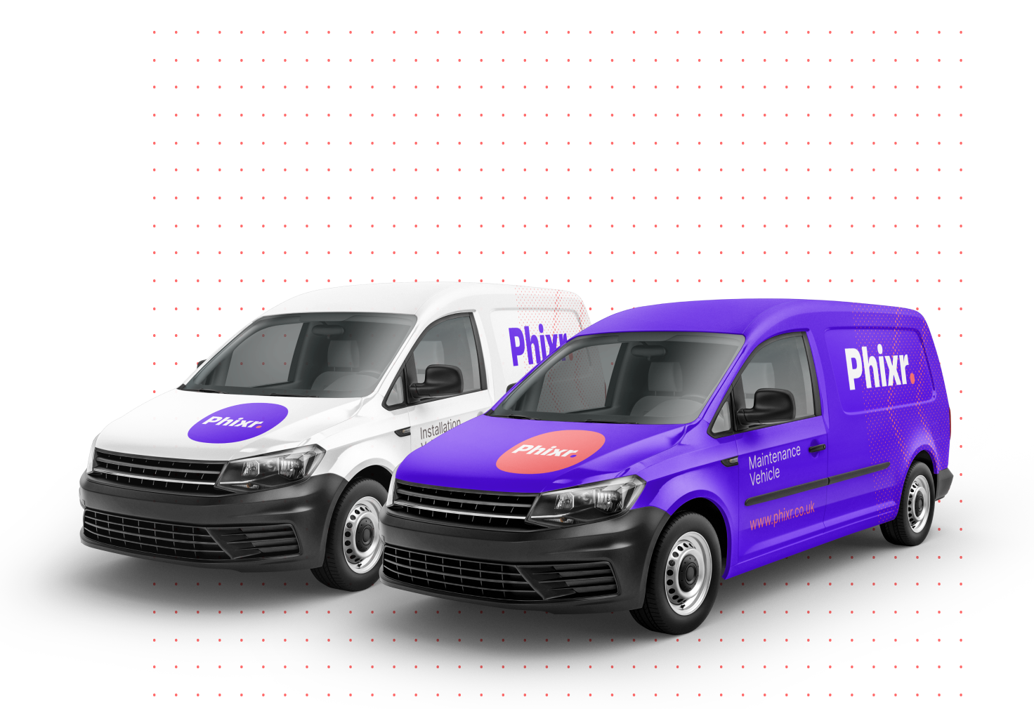 Phixr branded service vans
